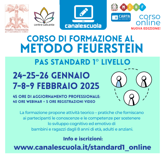 METODO FEUERSTEIN PAS STANDARD 1 | GENNAIO 2025 