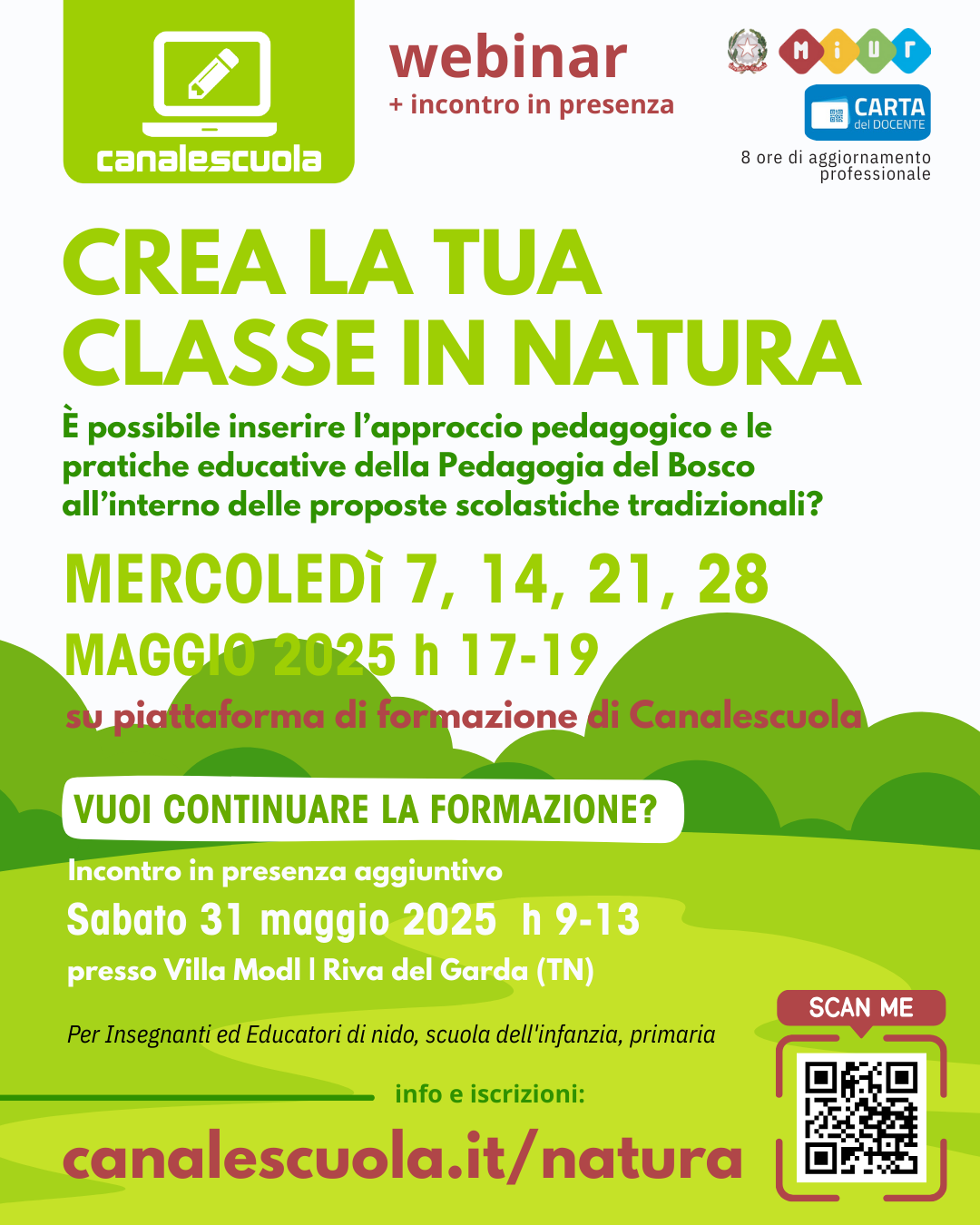 CREA LA TUA CLASSE IN NATURA | Maggio 2025